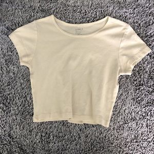 Brandy Melville baby yellow crop top